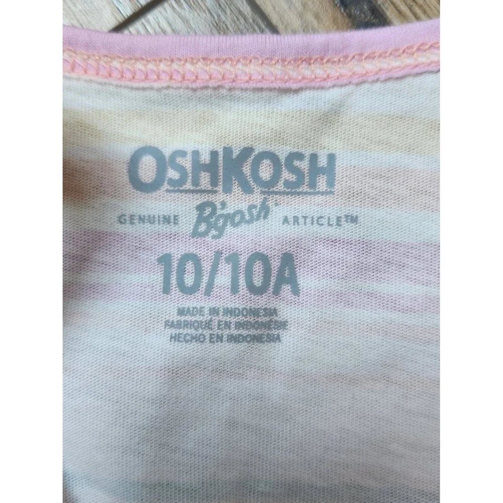 OshKosh B'gosh Girls' Striped Sleeveless Tank Top Size 10 Multicolor NWT